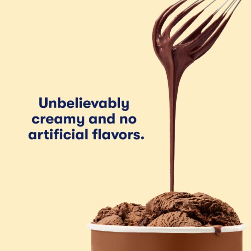 Tillamook Chocolate Collection Brownie Batter Ice Cream Tub Perspective: top
