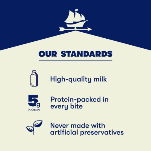 Tillamook® Medium Cheddar Snack Cheese Perspective: top