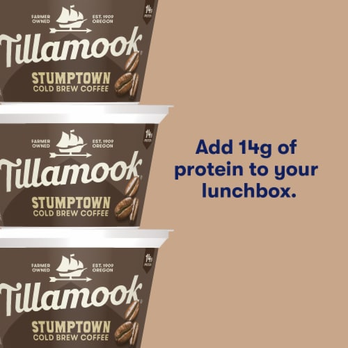 Tillamook Stumptown Cold Brew Coffee Greek Yogurt Cup Perspective: top