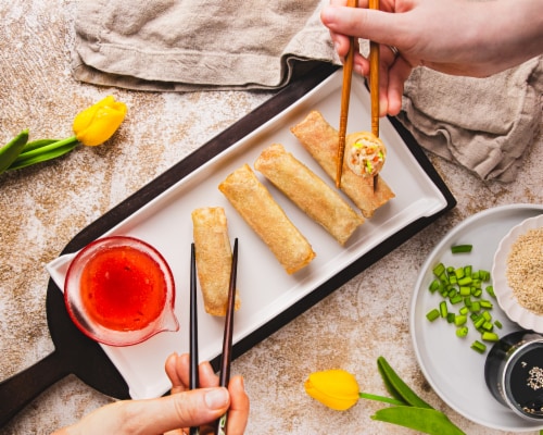 Wei-Chuan Vegetable Spring Rolls Perspective: top