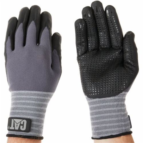 CAT Men's XL Dotted & Dipped Nitrile Coated Glove CAT017419X Perspective: top