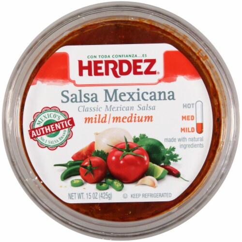 Herdez® Mild-Medium Salsa Mexicana Perspective: top