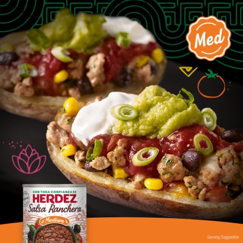 Herdez® Salsa Ranchera Canned Salsa Medium, 7 Oz. Perspective: top