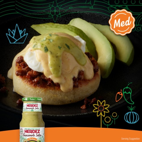 Herdez® Guacamole Salsa Medium, 15.7 Oz. Perspective: top
