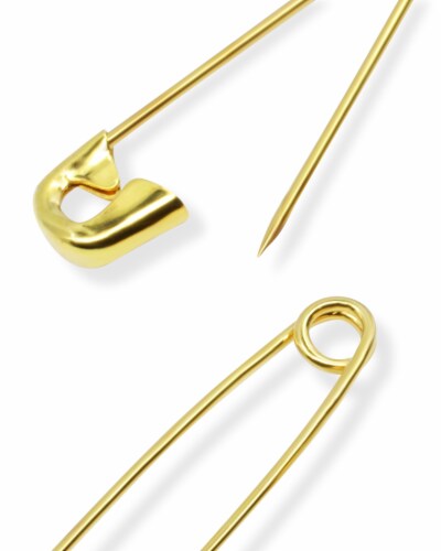 Dritz® Assorted Gilt Safety Pins Perspective: top