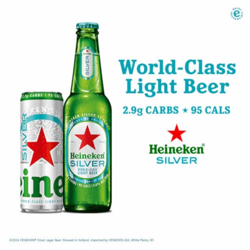 Heineken Silver Lager Beer Perspective: top