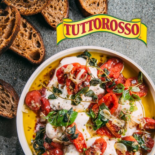 Tuttorosso® Italian Style Whole Peeled Plum Tomatoes Perspective: top