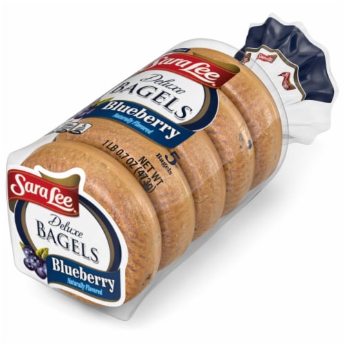 Sara Lee Deluxe Blueberry Bagels Perspective: top