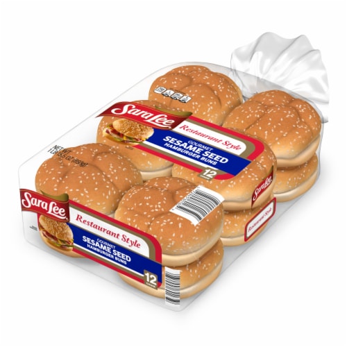 Sara Lee Sesame Hamburger Buns Perspective: top