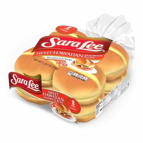Sara Lee Sweet Hawaiian Sandwich Buns Perspective: top