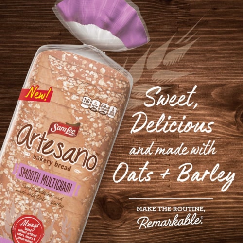 Sara Lee Artesano Smooth Multigrain Bread Perspective: top