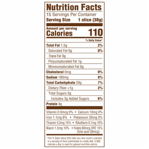 Sara Lee® Artesano™ Maple & Brown Sugar Bread Perspective: top