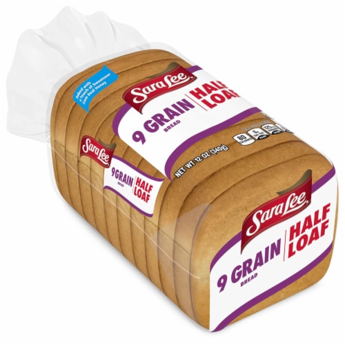 Sara Lee Half Loaf 9 Grain Bread Perspective: top