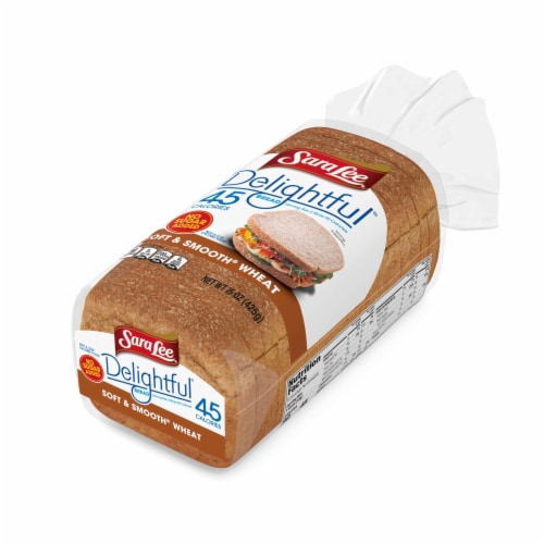 Sara Lee Delightful Soft & Smooth Wheat Bread Perspective: top