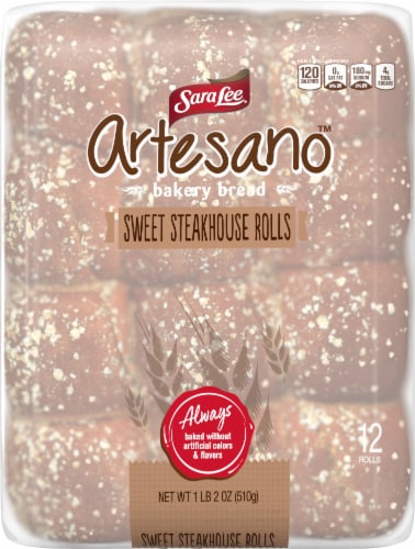 Sara Lee® Artesano™ Sweet Steakhouse Rolls Perspective: top
