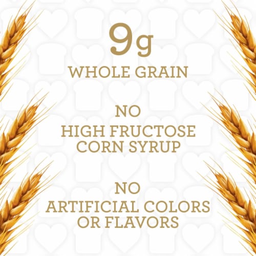 Sara Lee White made with Whole Grain Sandwich Bread Perspective: top