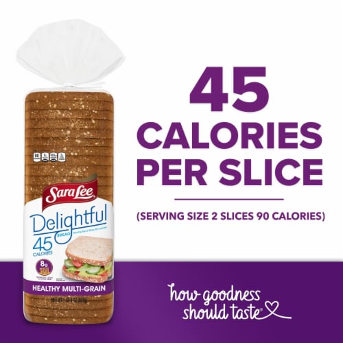 Sara Lee Delightful Multi-Grain Bread Perspective: top
