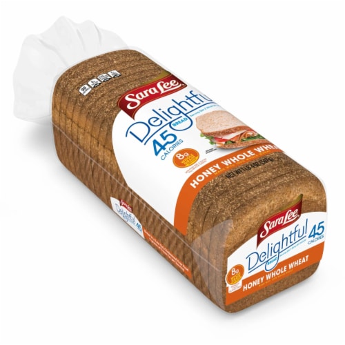 Sara Lee Delightful Honey Whole Wheat Bread Perspective: top