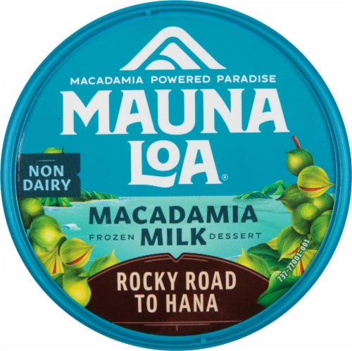 Mauna Loa Macadamia Milk Rocky Road to Hana Dairy Free Frozen Dessert Perspective: top