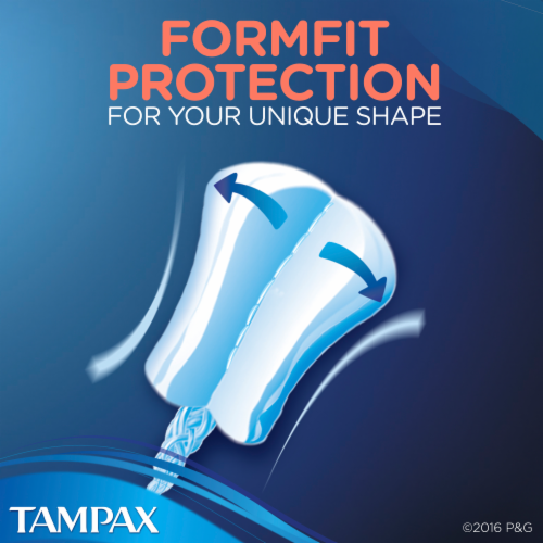 Tampax Pearl Unscented Tampons Triple Pack Perspective: top