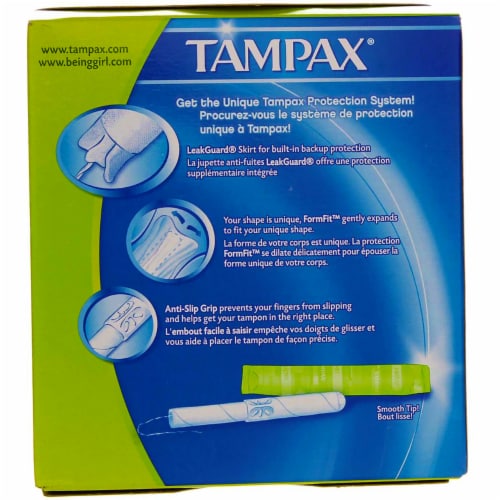 Tampax Cardboard Super Unscented Tampons Perspective: top