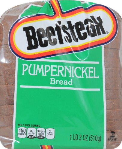 Beefsteak Pumpernickel Rye Bread Perspective: top