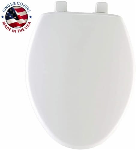 Mayfair Plastic Toilet Seat Perspective: top