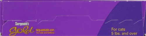 Sergeant's Gold Squeeze-On Cat & Kitten Flea and Tick Treatment Perspective: top