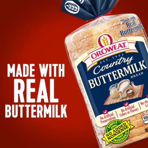 Oroweat Country Buttermilk Sandwich Bread Perspective: top