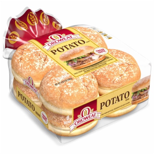 Oroweat Country Potato Sandwich Buns Perspective: top