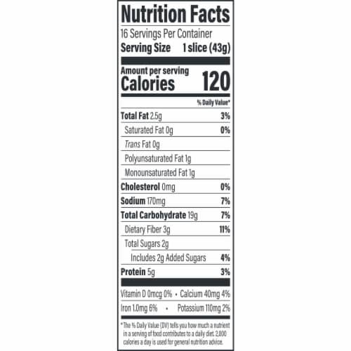 Oroweat Whole Grains Healthnut Bread Perspective: top
