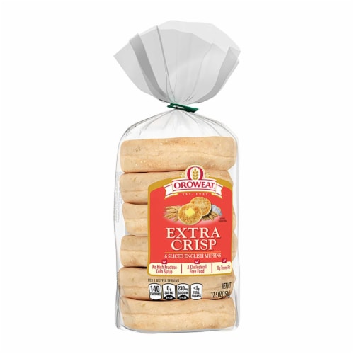 Oroweat® Extra Crisp English Muffins Perspective: top