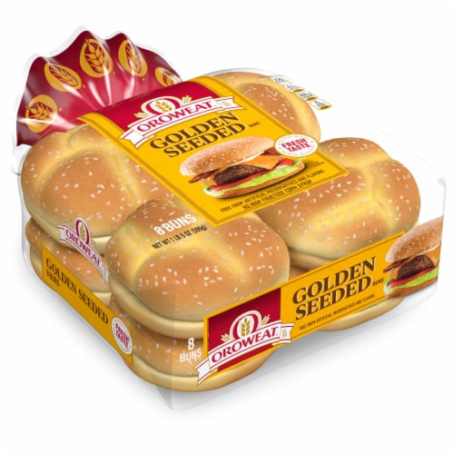 Oroweat Golden Seeded Buns Perspective: top