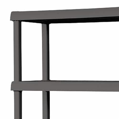 Sterilite 5-Tier Shelving Unit - Flat Gray Perspective: top