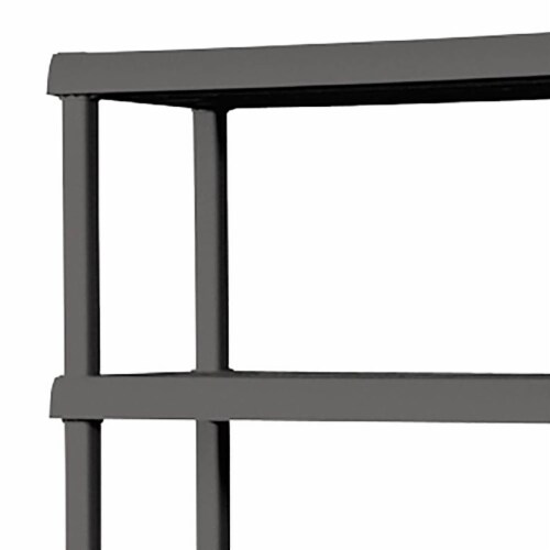 Sterilite 5-Tier Shelving Unit - Flat Gray Perspective: top