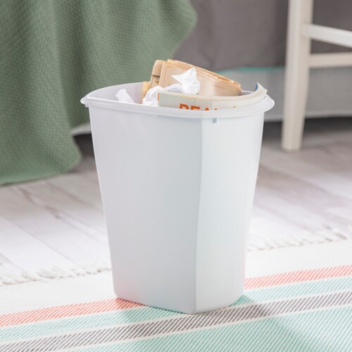 Sterilite Wastebasket - White Perspective: top