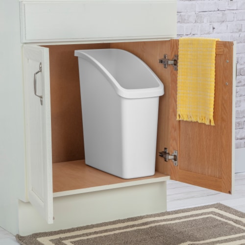 Sterilite Under Sink Trash Can White 8 gal Fry s Food Stores