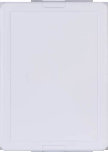 Sterilite 28-Quart Storage Box - Clear/White Perspective: top