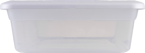 Sterilite Under-the-Bed Storage Box with Lid - Clear/White Perspective: top