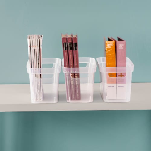 Sterilite® Narrow Plastic Storage Bin Perspective: top