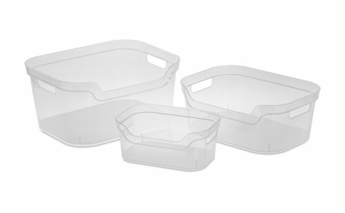 Sterilite® Small Open Bin - Clear Perspective: top