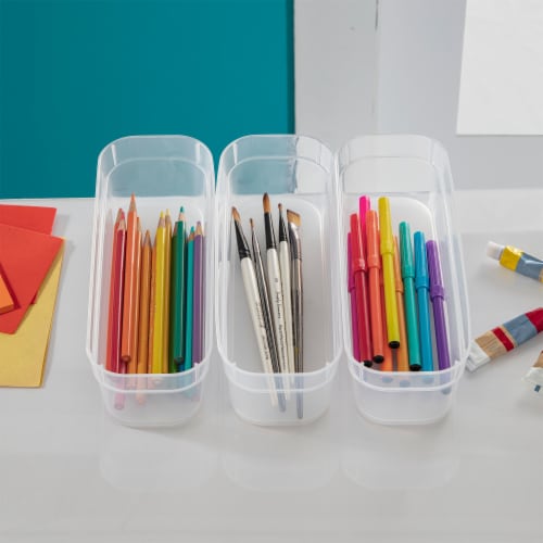 Sterilite® Narrow Storage Trays Perspective: top