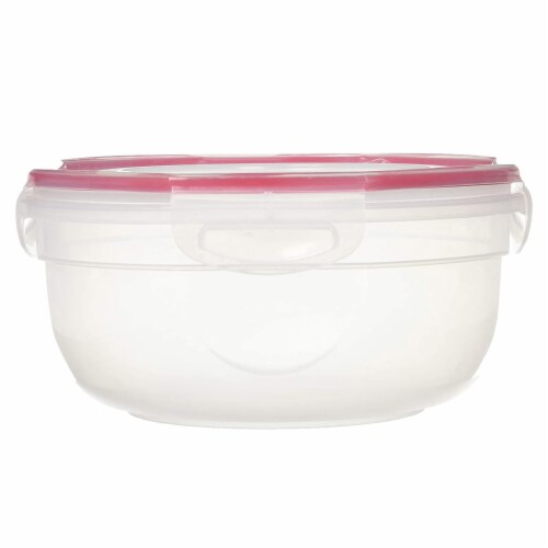 Sterilite Rocket Red Seal 2.5 Qt Plastic Food Storage Bowl Container with Lid Perspective: top