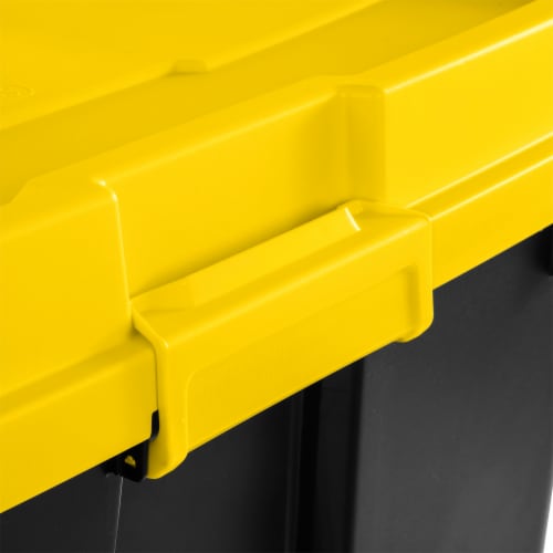 Sterilite Gasket Tote - Yellow Lily Perspective: top