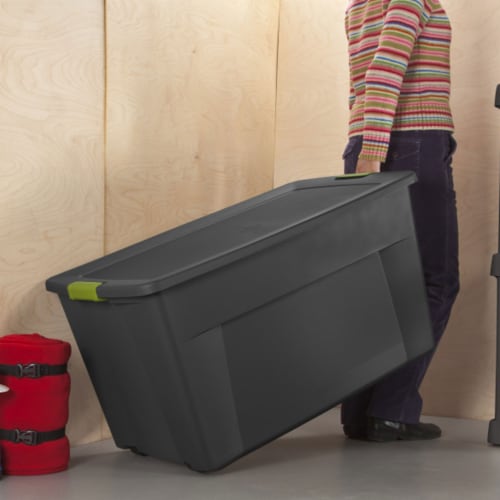 45 Gallon Plastic Storage Boxes Wheeled Latch Tote Large set of 4 - general  for sale - by owner - craigslist