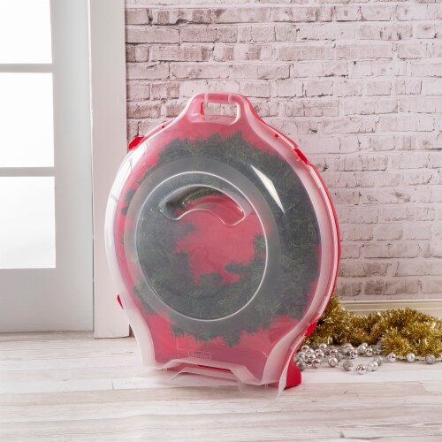 Sterilite Holiday Nesting Wreath Storage Box - Red, 24 in - Kroger