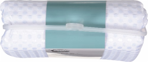 Maytex Mills Luxe Waffle Shower Curtain - White Perspective: top