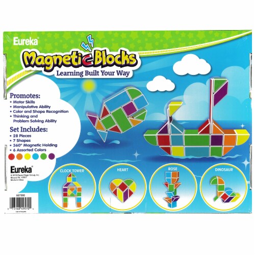 Eureka Magnetic Blocks, Set of 28, 28 Count - Pay Less Super Markets