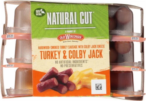 Old Wisconsin Natural Cut® Turkey & Colby Jack Snack Tray Perspective: top