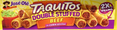Jose Ole® Double Stuffed Beef Corn Taquitos Perspective: top